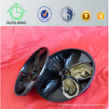 China Made Ome Accept Seafoods and Frozen Food Industry Use Plastic Seafood Tray for Oyster Packaging with Food Safety Standard